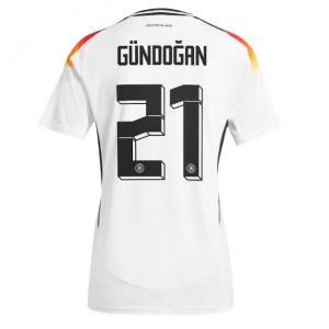 Fotbalové Dres Německo Ilkay Gundogan #21 Dámské Domácí Oblečení ME 2024 Krátký Rukáv